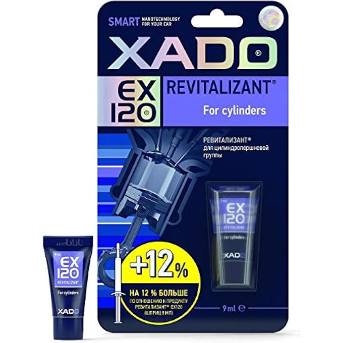 Xado GEL REVITALIZANT EX120 FOR RESTORING REPAIR & WEAR PROTECTION OF THE ENGINE CYLINDERS AND PISTONS - 9ML BLISTER PACKAGE WITH CERAMIC METAL CONDITIONER - Image 1